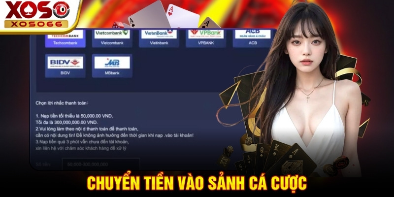 Chuyển tiền vào sảnh cá cược Chuyển tiền vào sảnh cá cược